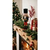 Kép 2/2 - Figura MagicHome Karácsonyi Woodeco, 38cm, Diótörő báránybőr sapkával, fa