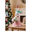 Kép 2/3 - Dekoráció MagicHome Karácsony Candy Line, egér, rózsaszín, 27 cm
