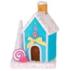 Kép 1/3 - Dekoráció MagicHome Karácsony Candy Line, házikó, kék, 19x27 cm