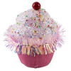Kép 1/3 - Dekoráció MagicHome Karácsony Candy Line, muffin, rózsaszín, függő, 7x7x11 cm
