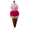Kép 1/3 - Dekoráció MagicHome Karácsony Candy Line, fagylalt, piros, függő, 16 cm