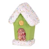 Kép 1/3 - Dekoráció MagicHome Karácsony Candy Line, házikó, zöld, függő, 11x16 cm