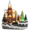 Kép 1/2 - Dekoráció MagicHome Karácsony, templom, 8 LED színváltós, dallamokkal, 3xAA, beltéri, 21x14,50x20,80