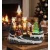 Kép 2/2 - Dekoráció MagicHome Karácsony, templom, 8 LED színváltós, dallamokkal, 3xAA, beltéri, 21x14,50x20,80