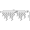 Kép 3/5 - Füzér MagicHome Karácsonyi MULTI CONNECT Jégcsap, 200 meleg fehér LED, jégcsap, folyamatos világítás