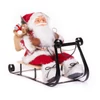 Kép 1/2 - Dekoráció MagicHome Karácsony, Mikulás szánkón, piros, 46 cm