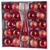 Kép 1/4 - Gömbök MagicHome Karácsony, készlet, 21 db, 6 cm, piros, csúcs, karácsonyfára