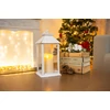 Kép 2/3 - Lámpás MagicHome Karácsonyi, LED meleg fehér, 3xAAA, műanyag, fehér, 14x14x33 cm, mozgó láng