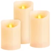 Kép 1/2 - Gyertyák MagicHome Karácsonyi, szett 3 db, LED, 3xAAA, valódi viasz, egyszerű világítás, időzítő, mo