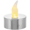 Kép 4/4 - Gyertyák MagicHome Karácsonyi, LED mécses, szett 2 db, ezüst, sírra, mozgó láng