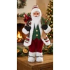 Kép 2/2 - Dekoráció MagicHome Karácsony, Mikulás sílécekkel, 46 cm