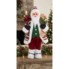 Kép 2/2 - Dekoráció MagicHome Karácsony, Mikulás sílécekkel, 80 cm