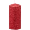 Kép 1/2 - Gyertya MagicHome Karácsonyi, 5,5x12 cm, henger alakú, piros, csillámos