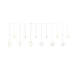 Kép 1/5 - Füzér MagicHome Karácsonyi Függöny, 138x meleg fehér LED, csillagokkal, 230V, 8 funkció, világítás,