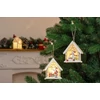 Kép 2/2 - Dekoráció MagicHome Karácsony, Mikulás házikóban, LED, függő, 9x3x10,4 cm