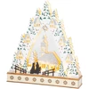 Kép 1/2 - Dekoráció MagicHome Karácsony, falu templommal, LED, MDF, 30x7x33,5 cm, 2x AAA