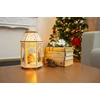 Kép 2/2 - Lámpás MagicHome Karácsonyi, Fa falu, 9x LED, meleg fehér, 16,5x14x30 cm