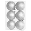 Kép 1/2 - Gömbök MagicHome Karácsony, 6 db, ezüst, karácsonyfára, 8 cm
