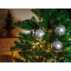 Kép 2/2 - Gömbök MagicHome Karácsony, 6 db, ezüst, karácsonyfára, 8 cm