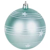 Kép 3/3 - Gömbök MagicHome Karácsony, 6 db, zöld-rózsaszín, matt, dekorációval, karácsonyfára, 8 cm