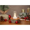 Kép 3/3 - Dekoráció MagicHome Karácsony, fehér fácska kupolában, LED, meleg fehér, beltéri, 5,5x9 cm