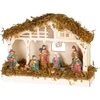 Kép 3/3 - Dekoráció MagicHome Karácsony, betlehem, 5x LED meleg fehér, 3xAA, beltéri, 26,3x7,3x19,2 cm