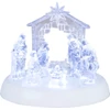 Kép 1/3 - Dekoráció MagicHome Karácsony, betlehem, 7x LED, 3xAAA, akril, 19,5x14x17,5 cm