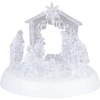 Kép 2/3 - Dekoráció MagicHome Karácsony, betlehem, 7x LED, 3xAAA, akril, 19,5x14x17,5 cm