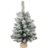 Kép 1/6 - Karácsonyfa MagicHome Karácsonyi Snowy, juta zsákos jegenyefenyő, havas, 60 cm