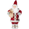Kép 1/3 - Dekoráció MagicHome Karácsony, Mikulás lámpással, piros, 46 cm