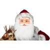 Kép 2/3 - Dekoráció MagicHome Karácsony, Mikulás lámpással, piros, 46 cm