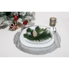 Kép 2/2 - Alátét MagicHome, tányér alá, 38 cm, ezüst