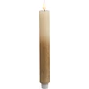 Kép 1/5 - Gyertya MagicHome, karácsonyi, LED, 2xAAA, egyszerű világítás, időzítő, krémszínű/arany, fémes hatás