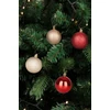 Kép 6/7 - Gömbök MagicHome Karácsony, 8 db, piros-pezsgő, karácsonyfára, 5 cm, Sellbox 36 tubus