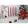 Kép 4/4 - Gyertya MagicHome, karácsonyi, 25 cm, csomag 4 db, piros, spirális, csavart