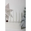 Kép 3/4 - Gyertya MagicHome, karácsonyi, 25 cm, csomag 4 db, fehér, spirális, csavart