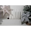 Kép 4/4 - Gyertya MagicHome, karácsonyi, 25 cm, csomag 4 db, fehér, spirális, csavart