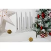 Kép 3/3 - Gyertya MagicHome, karácsonyi, 25 cm, csomag 4 db, ezüst, spirális, csavart