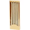 Kép 1/4 - Gyertya MagicHome, karácsonyi, 25 cm, csomag 4 db, pezsgő, spirális, csavart