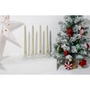 Kép 4/4 - Gyertya MagicHome, karácsonyi, 25 cm, csomag 4 db, pezsgő, spirális, csavart