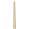 Kép 2/6 - Gyertya MagicHome, karácsonyi, 25 cm, csomag 4 db, arany, spirális, csavart0500000079669