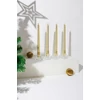Kép 4/6 - Gyertya MagicHome, karácsonyi, 25 cm, csomag 4 db, arany, spirális, csavart0500000079669