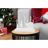 Kép 2/3 - Gyertyatartó MagicHome Karácsonyi, 8 LED meleg fehér, 2xAA, MDF, beltéri, 24x5,5x18 cm