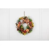 Kép 3/3 - Koszorú MagicHome Nature, függő, őszi, narancssárga, masnival, 30 cm