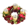 Kép 1/4 - Koszorú MagicHome, karácsonyi, adventi, piros, 30 cm