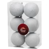 Kép 1/2 - Gömbök MagicHome Karácsony, 6 db, fehér, karácsonyfára, 8 cm