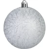 Kép 2/2 - Gömbök MagicHome Karácsony, 6 db, fehér, karácsonyfára, 8 cm