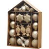 Kép 1/8 - Gömbök MagicHome Karácsony, készlet, 32 db, pezsgő, vegyes, karácsonyfára