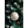 Kép 3/3 - Gömbök MagicHome Karácsony, 2 db, bézs, karácsonyfára, 12 cm