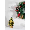 Kép 2/2 - Dekoráció MagicHome Karácsony, fenyőfa, dobbal, 21 cm